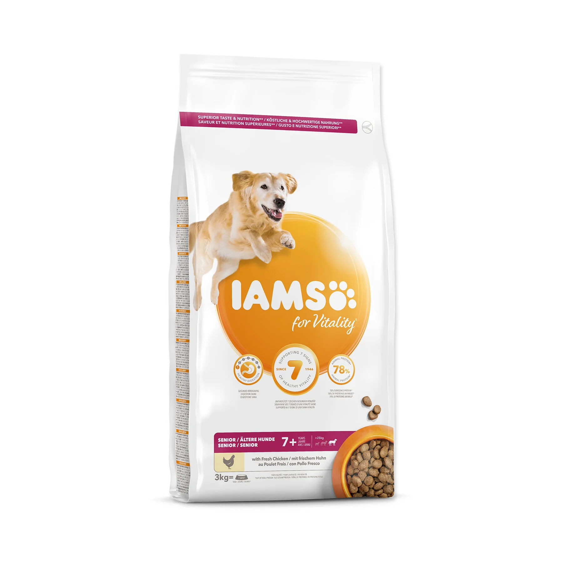 IAMS Dog Senior Large Chicken granule 3 kg