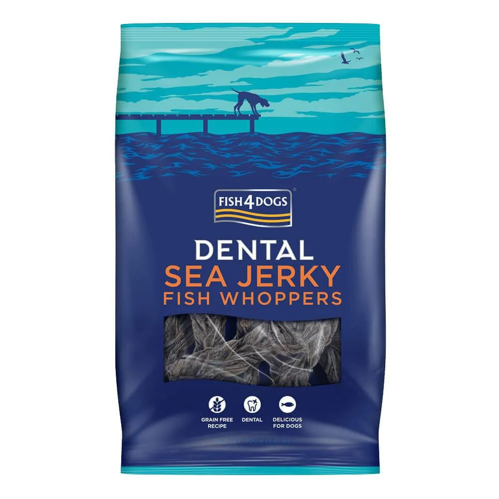 Fish4Dogs Pamlsky pro psy DENTAL SEA mořská ryba - kousky 500 g 