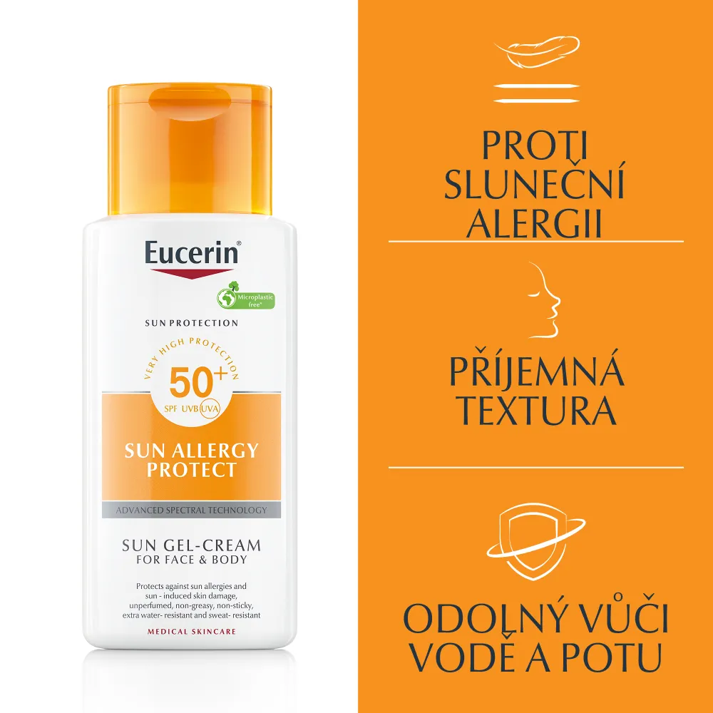 Eucerin SUN Allergy Protect SPF50+ ochranný krémový gel 150 ml