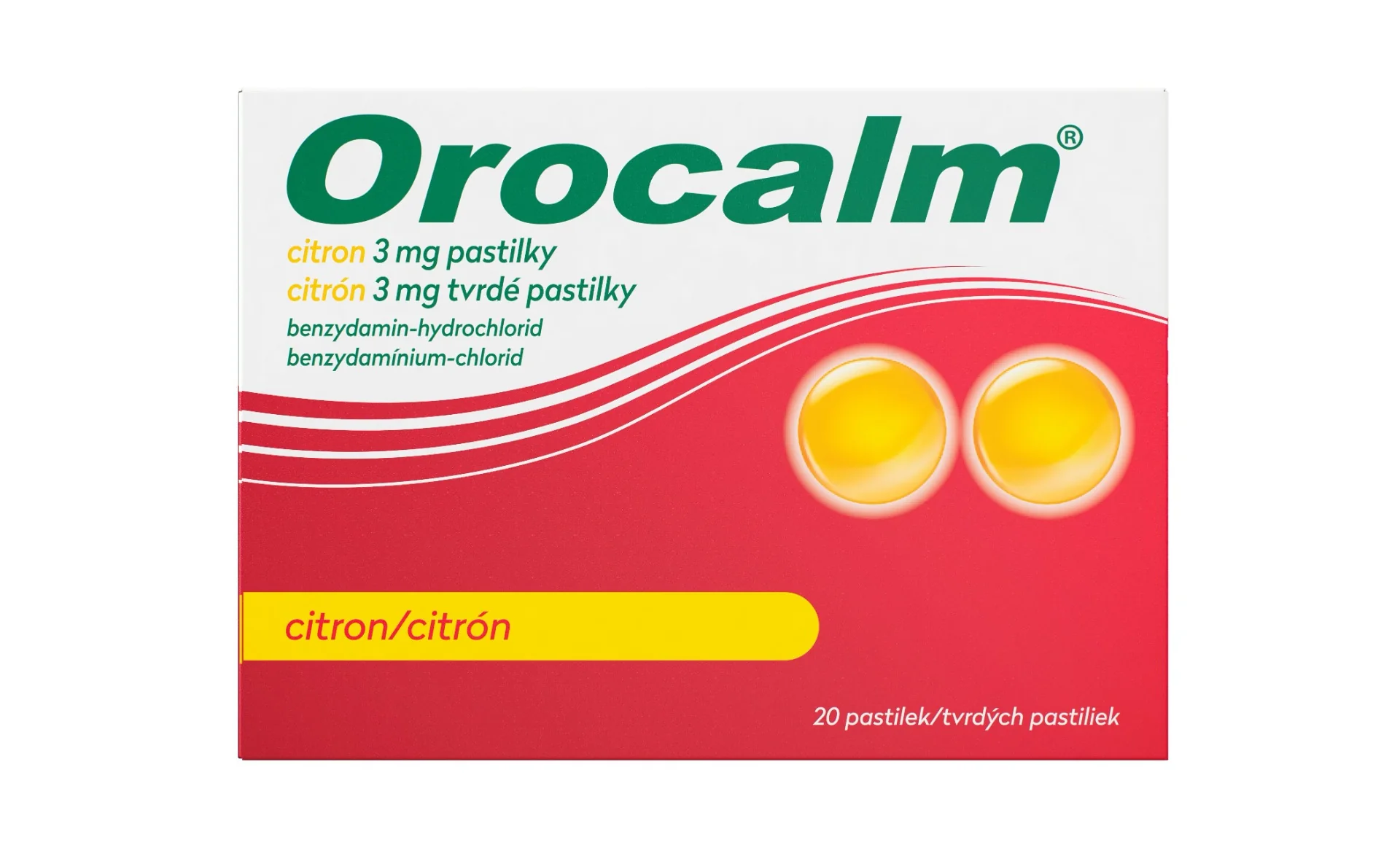 Orocalm Citron 3 mg 20 pastilek