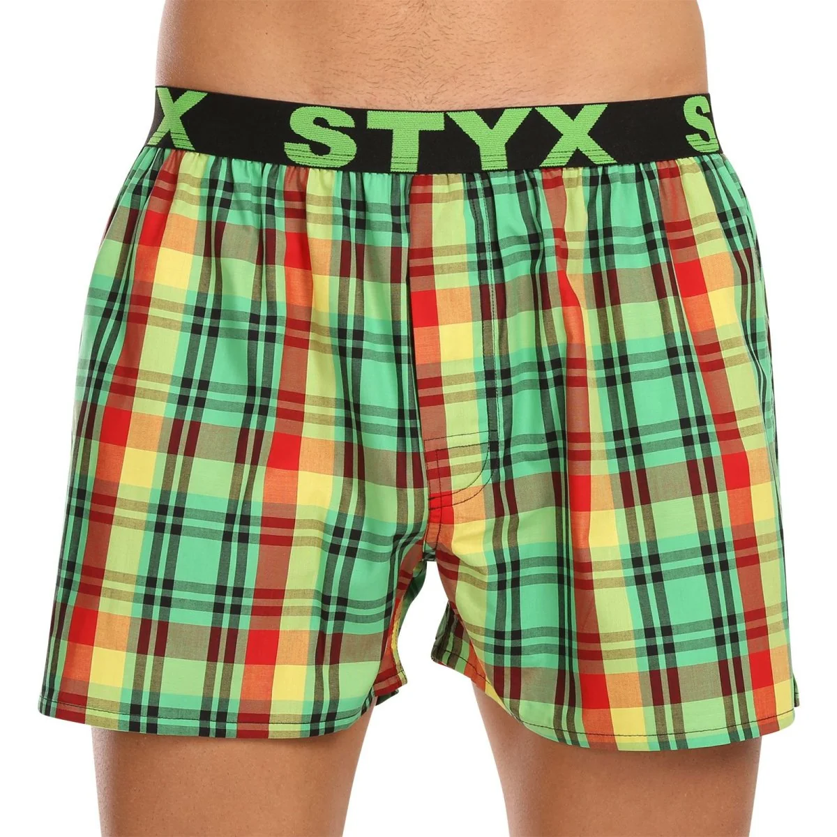 Styx 3PACK pánské trenky sportovní guma vícebarevné (3B11789) L 