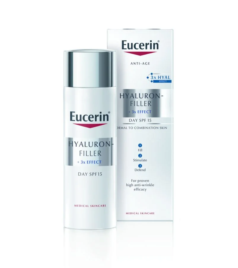 Eucerin Hyaluron-Filler + 3x Effect denní krém pro normální a smíšenou pleť 50 ml