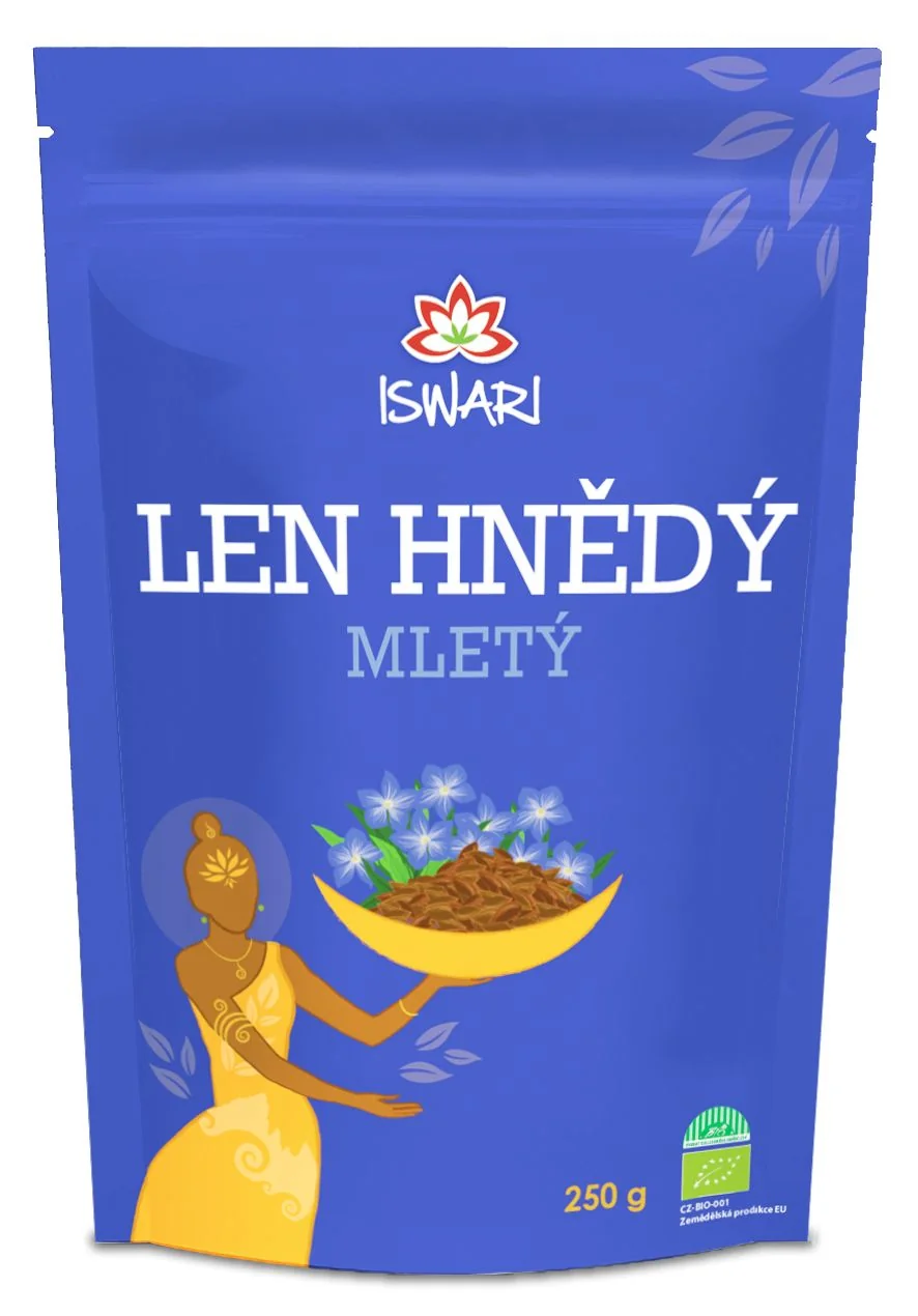 Iswari BIO Len hnědý mletý 250 g