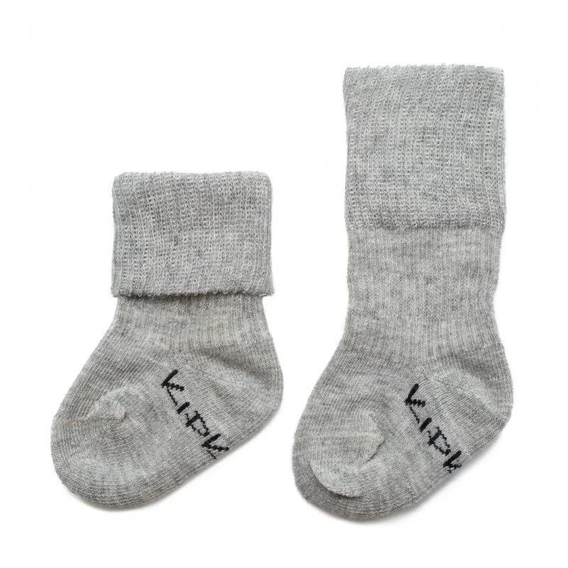 KipKep dětské ponožky Stay-on-Socks NEWBORN 1pár Grey 