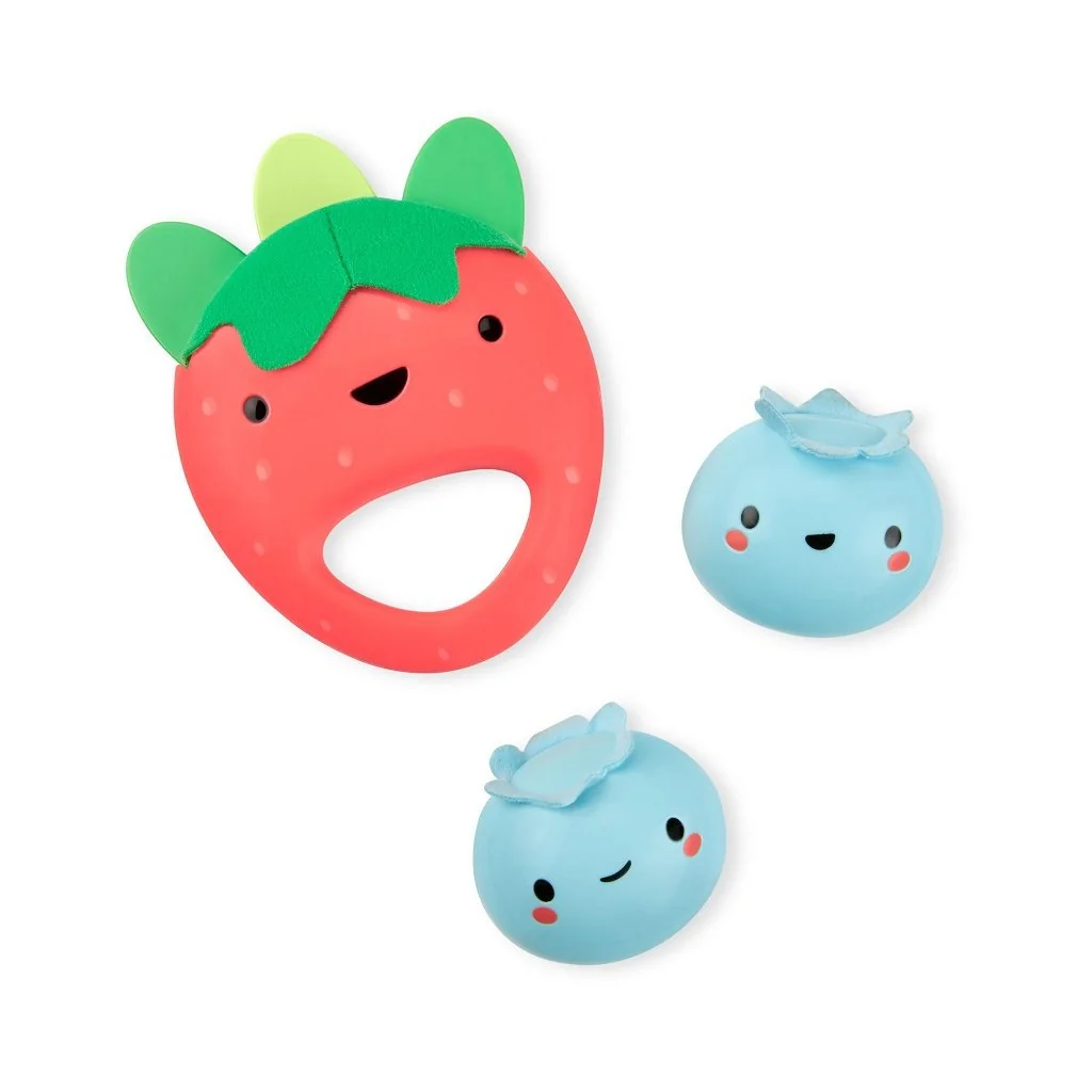 SKIP HOP Chrastítko Farmstand Berry Cute Band set 3 ks, 3m+ 