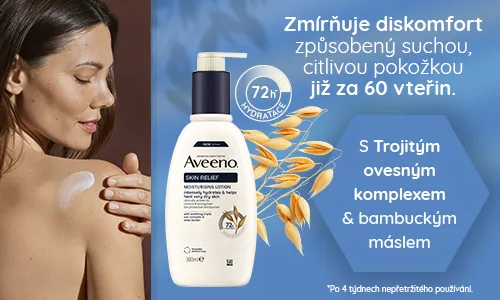 Aveeno Skin Relief Tělové mléko – zklidňuje suchou pokožku již za 60 vteřin