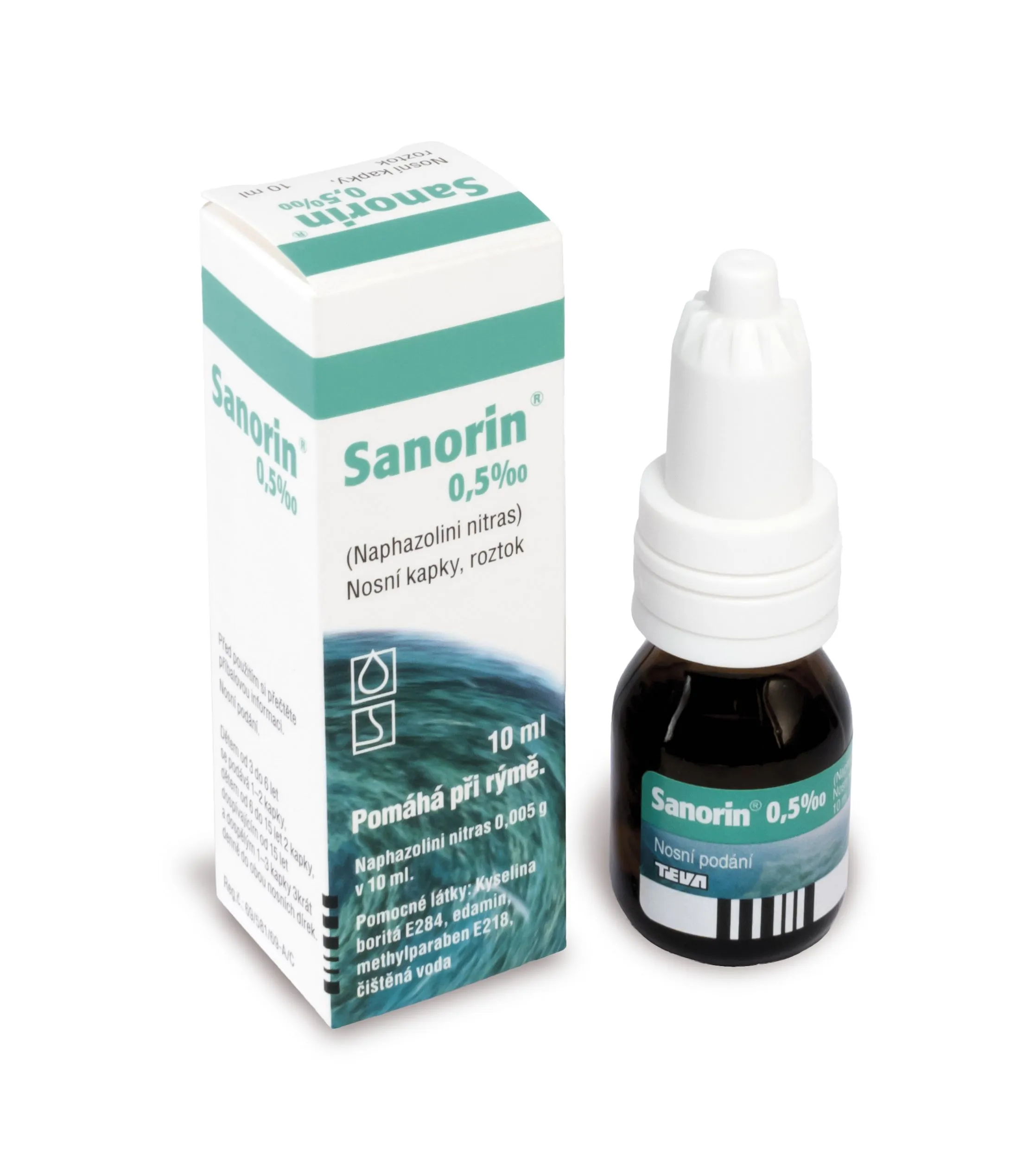 Sanorin 0,5‰ nosní kapky 10 ml