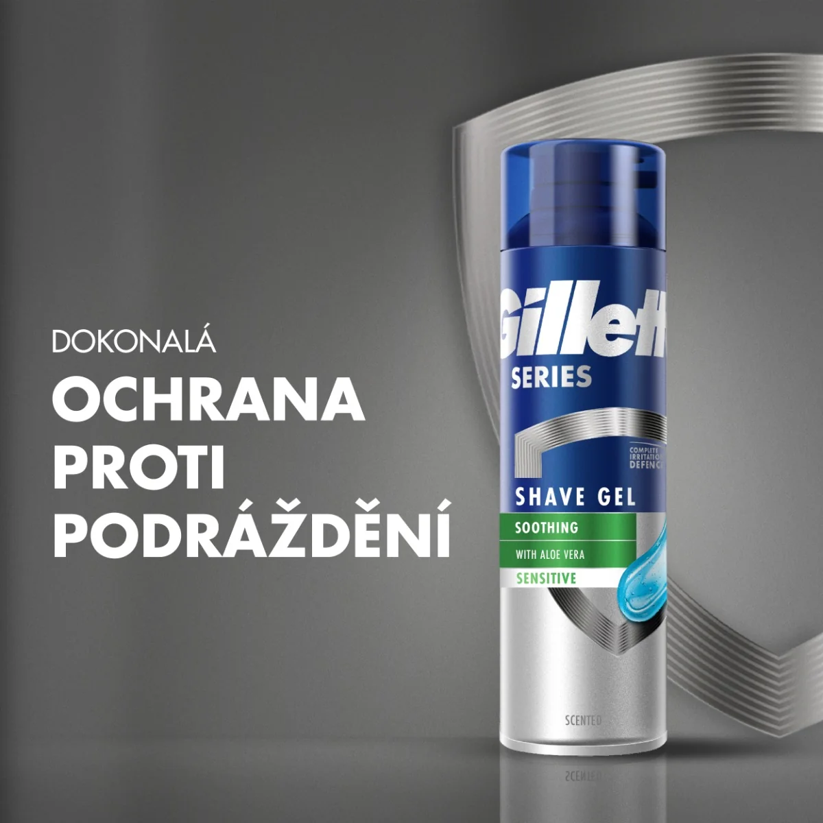 Gillette Series Sensitive gel na holení 240 ml