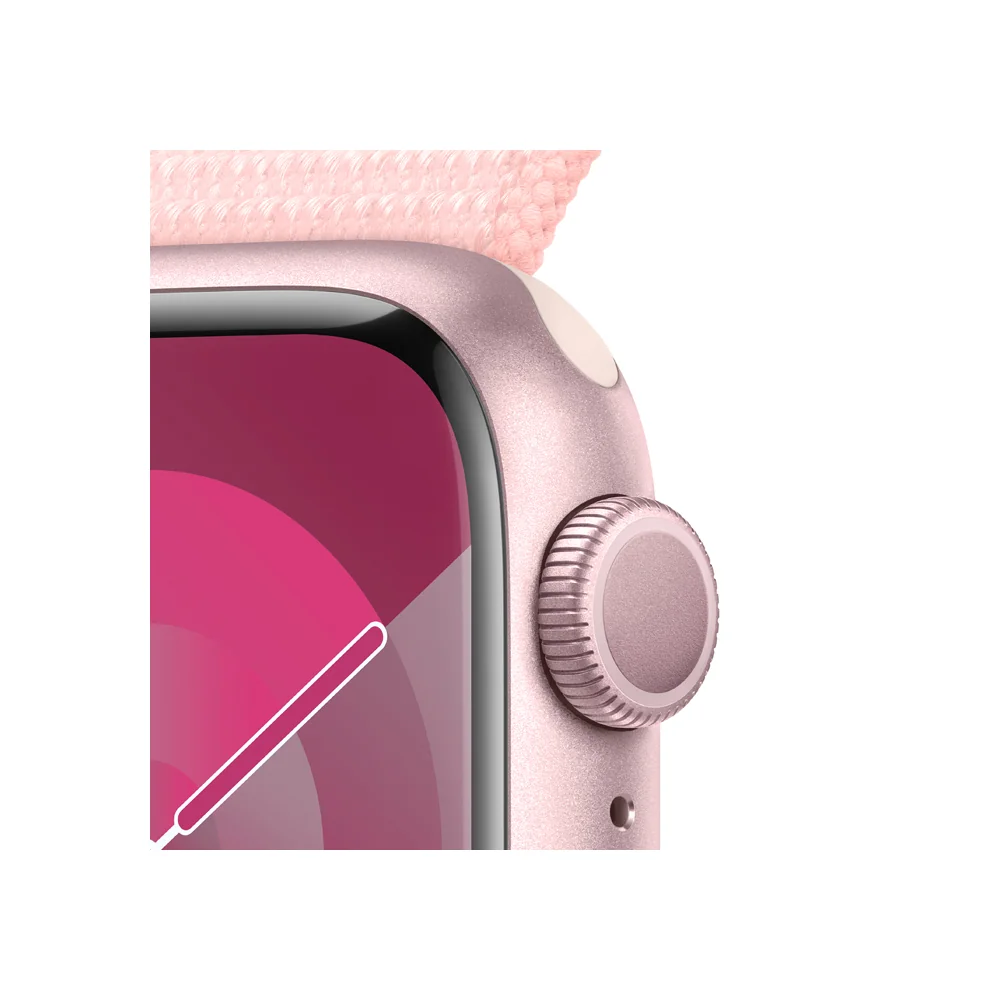 Apple Watch S9 41 mm sport loop smart hodinky Pink