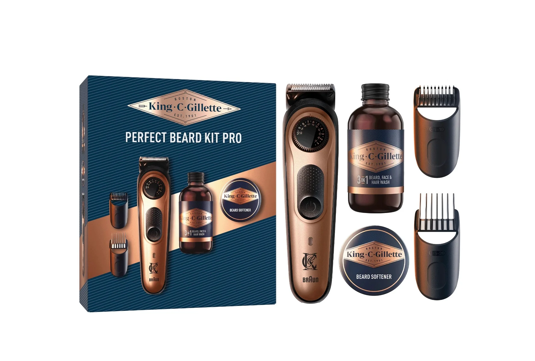 Gillette King C. Perfect Beard Kit Pro dárková sada