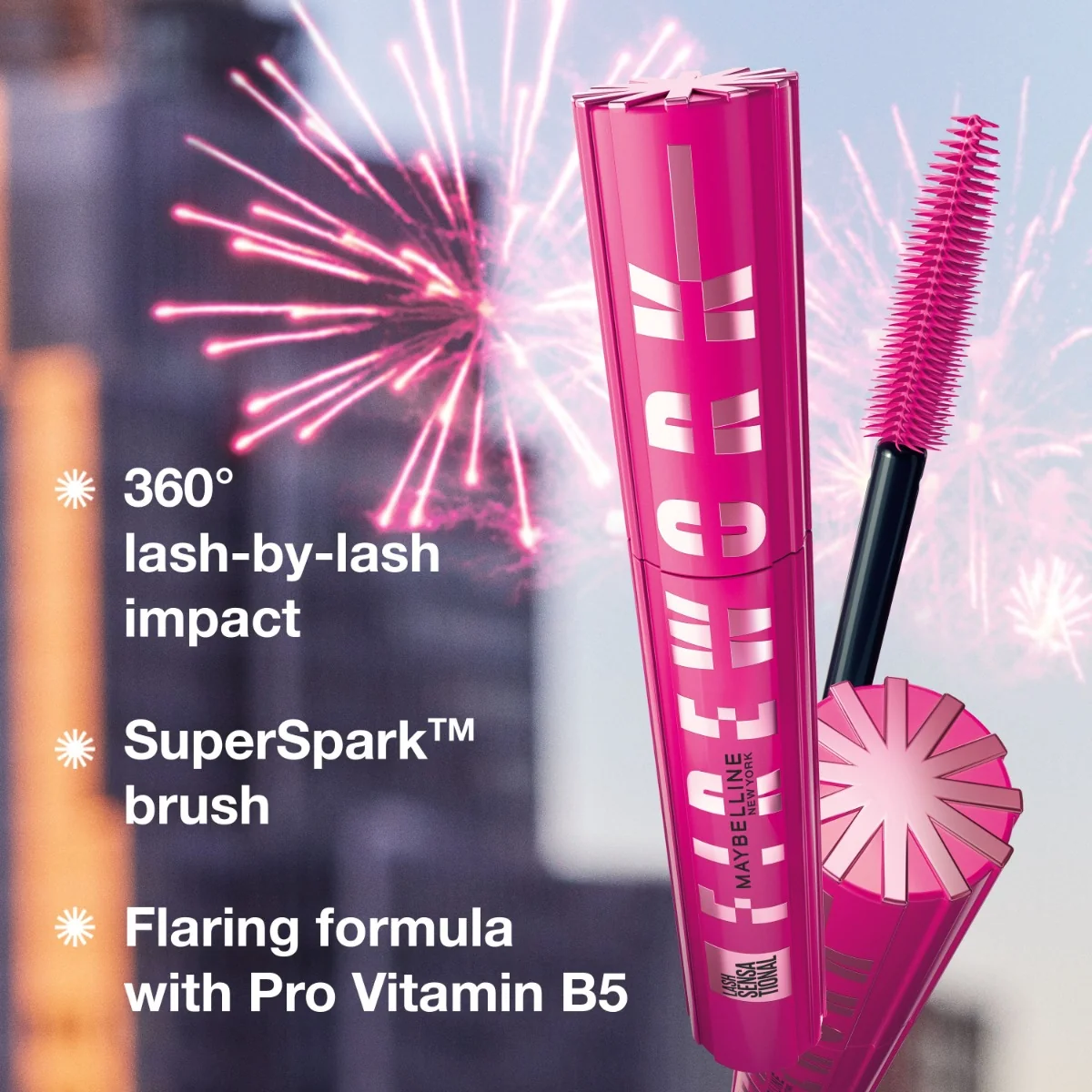 Maybelline Lash Sensational Firework černá řasenka 10 ml