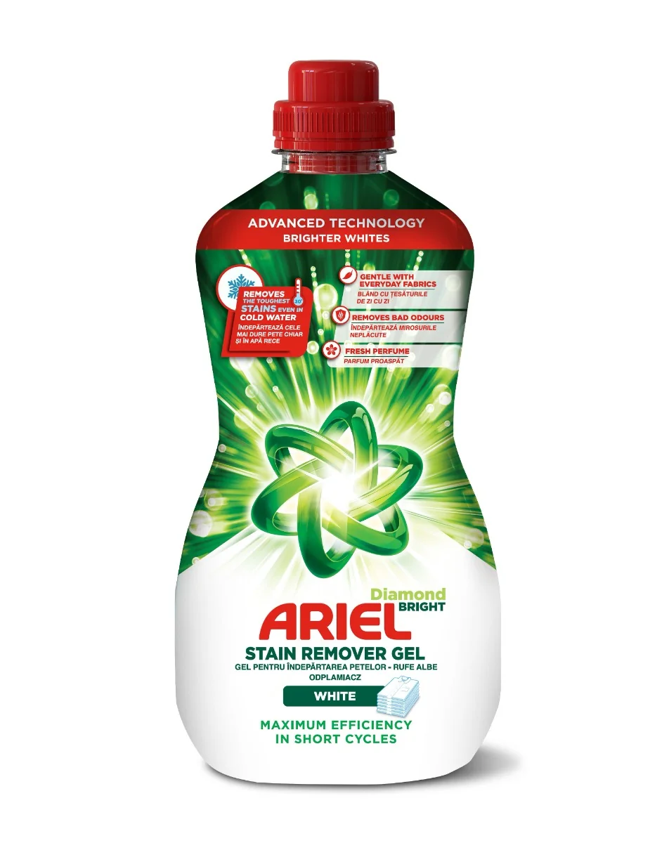 Ariel Odstraňovač skvrn na bílé prádlo gel 950 ml