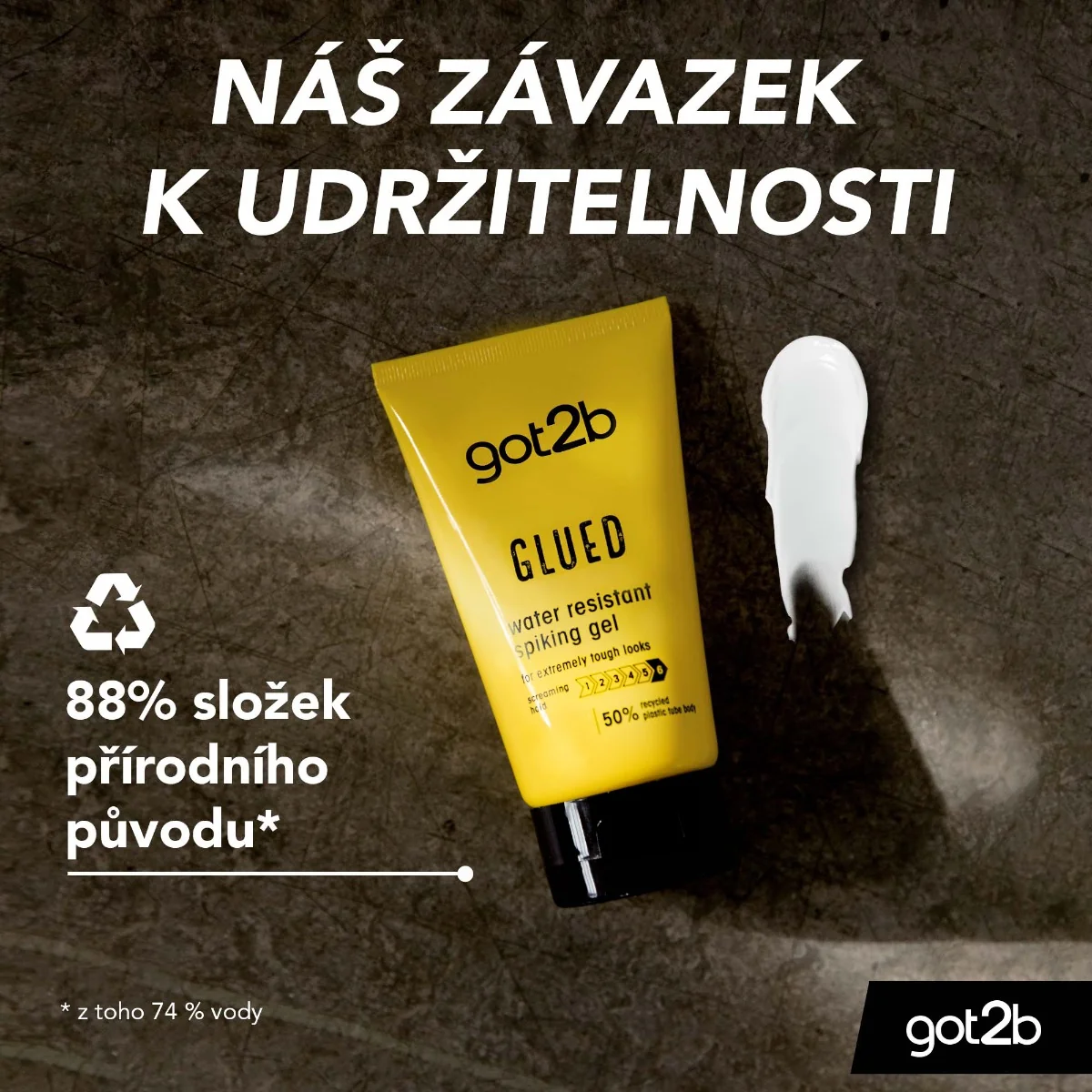 got2b Glued voděodolný gel na vlasy 150 ml