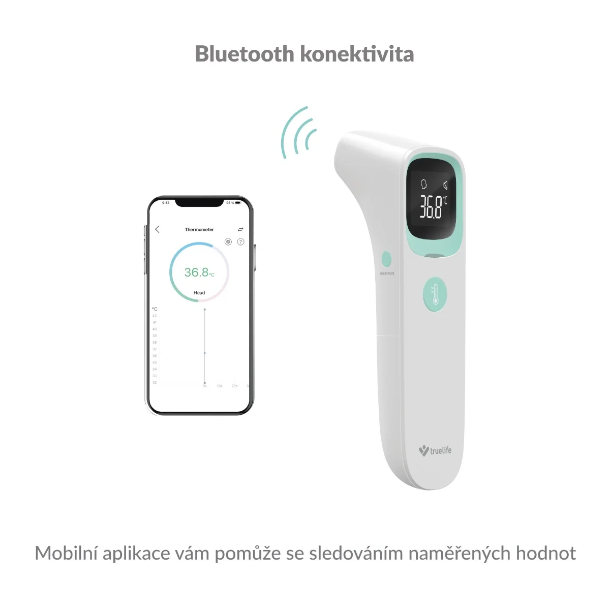 Truelife Care Q10 BT bezkontaktní teploměr