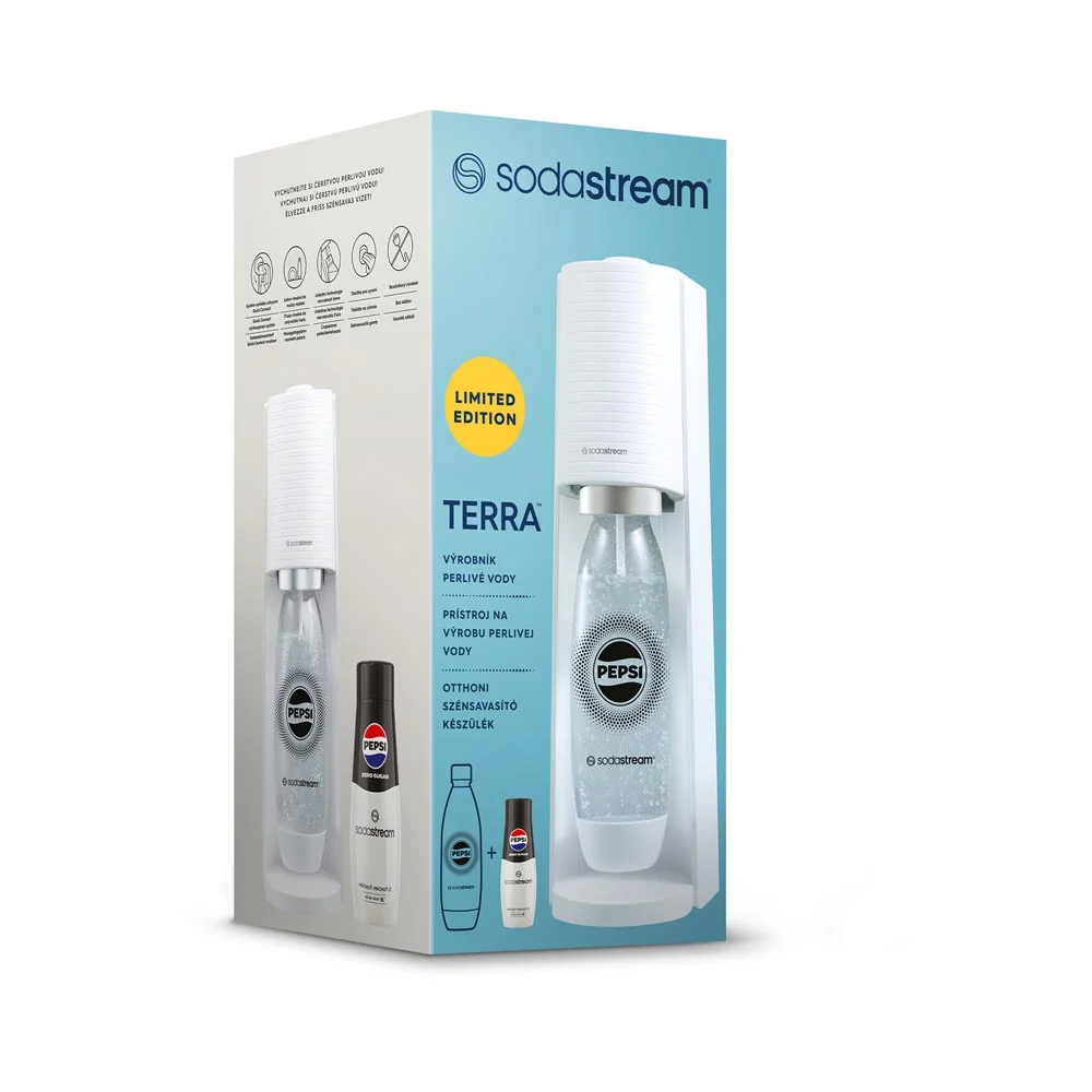 SODASTREAM TERRA Pepsi Zero Mpack výrobník perlivé vody White