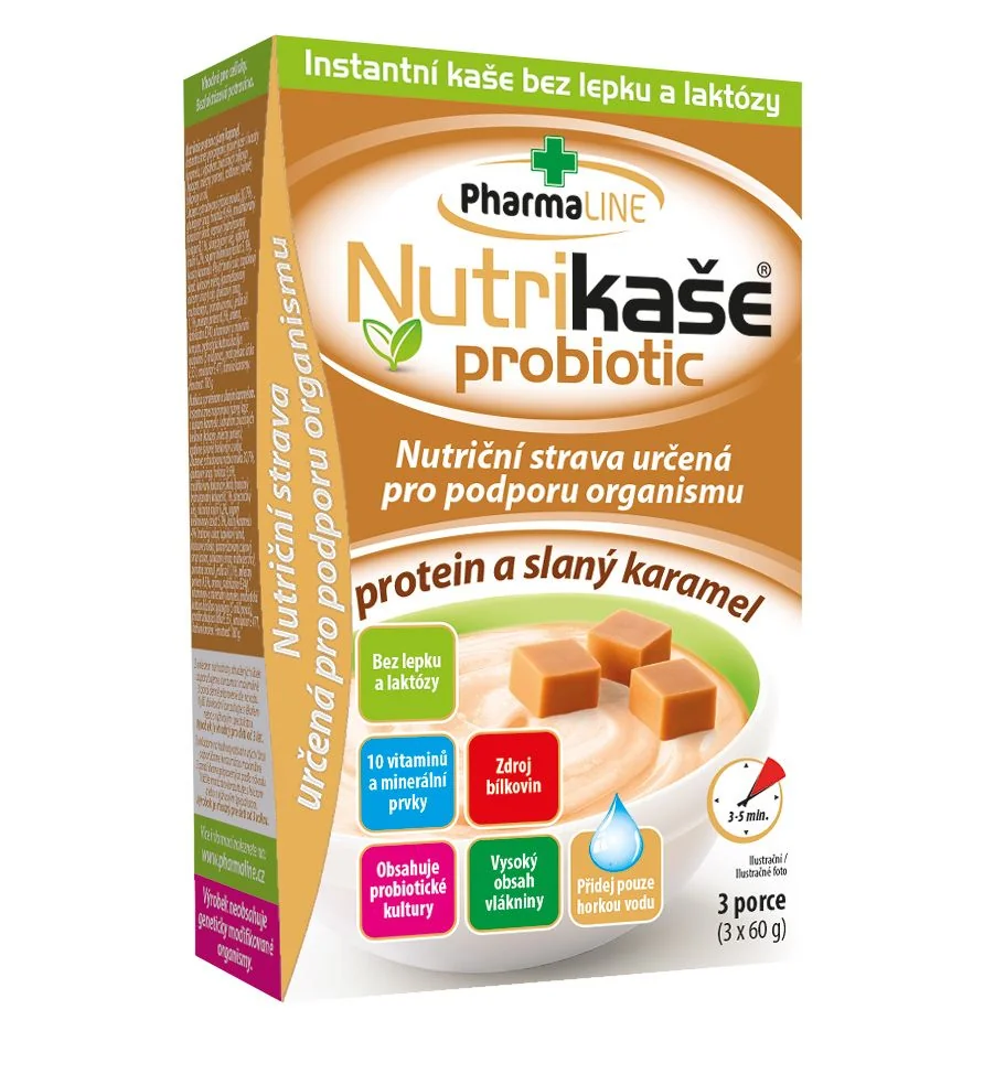 Nutrikaše probiotic protein a slaný karamel 3x60 g