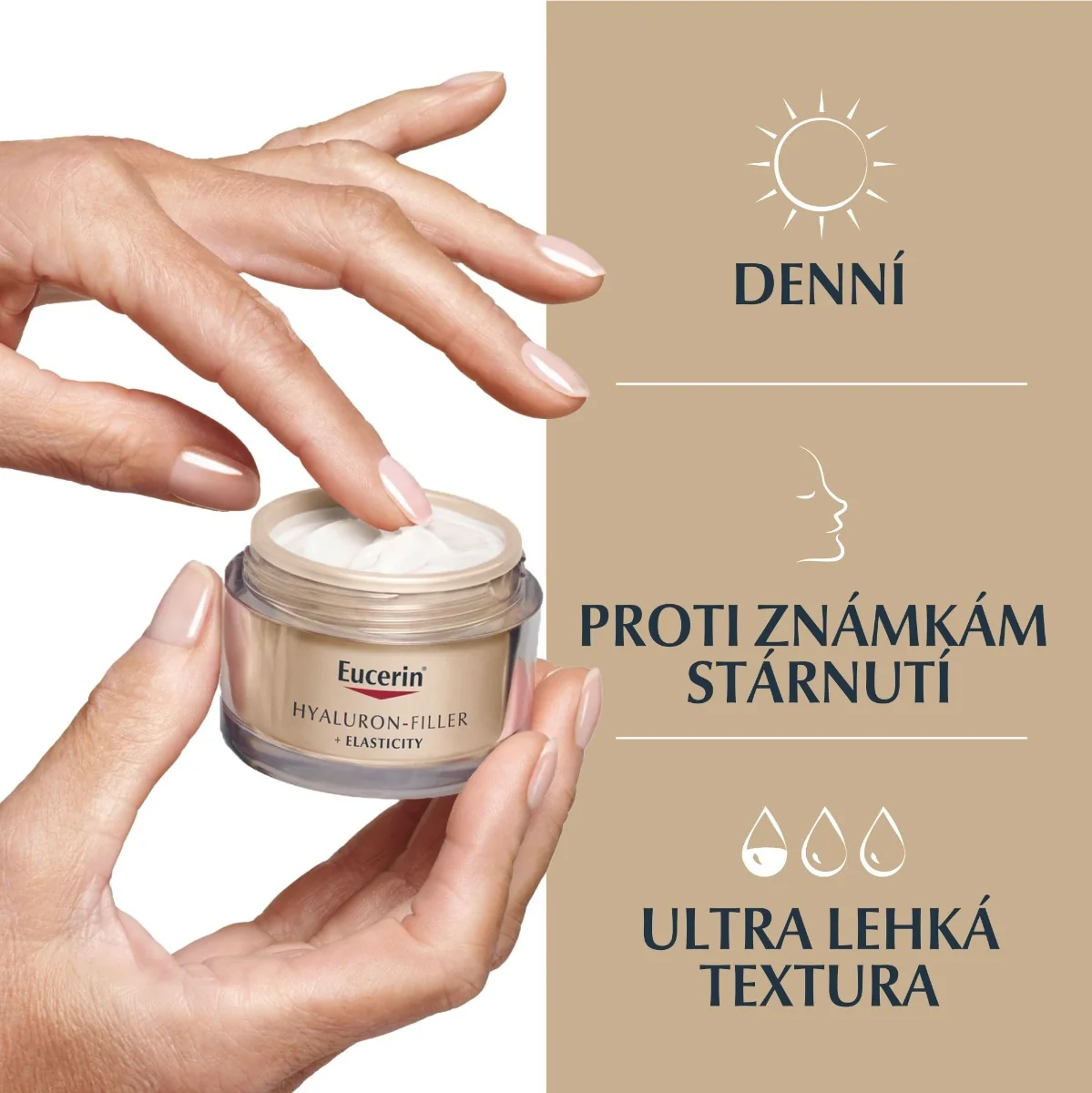 Eucerin Hyaluron-Filler + Elasticity SPF15 denní krém 50 ml