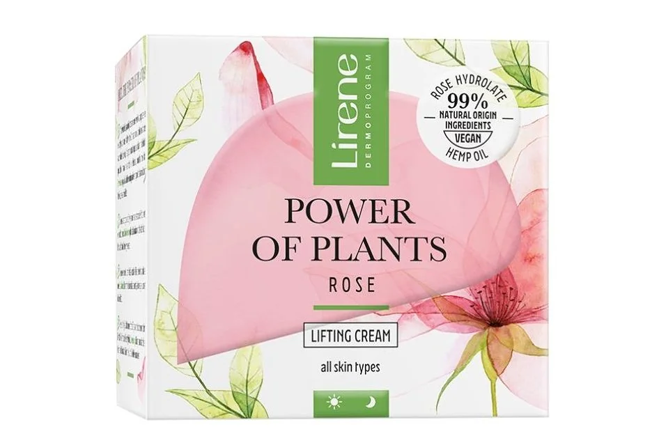 Lirene Power of Plants Rose liftingový pleťový krém 50 ml