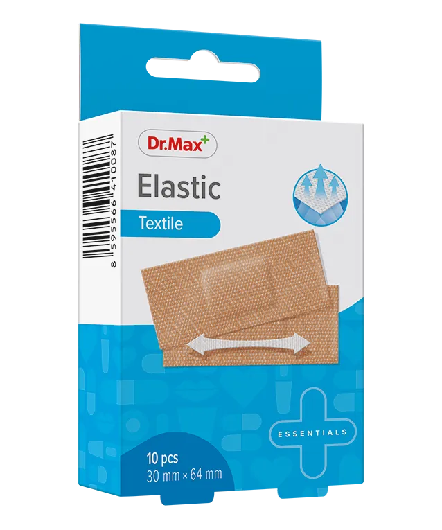 Dr. Max Elastic Textile 30mm x 64mm náplast 10 ks