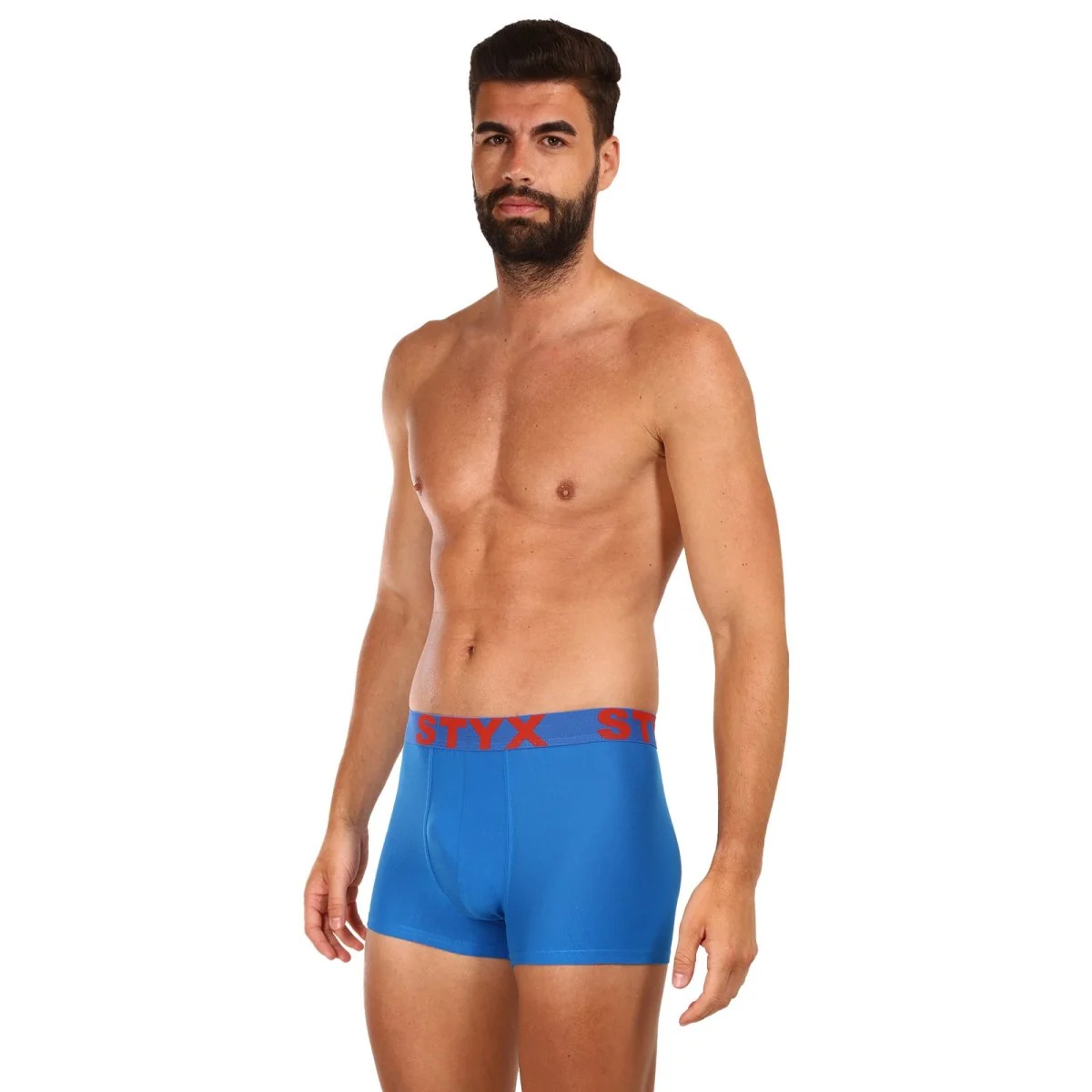 Styx 3PACK pánské boxerky sportovní guma modré (3G1167) XL 