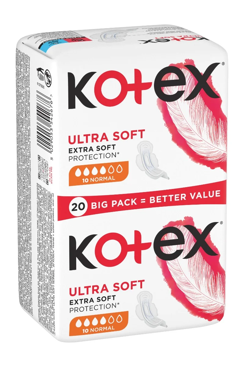 Kotex Ultra Soft Normal vložky 20 ks