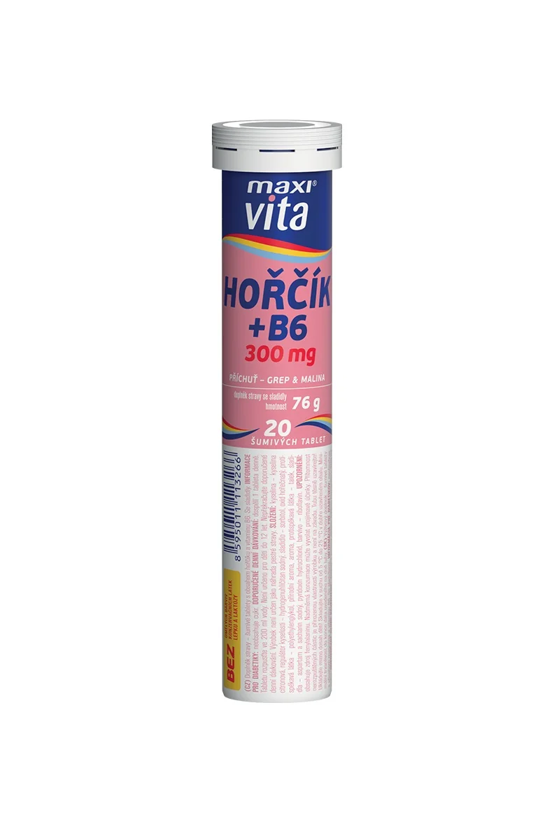 Maxivita Hořčík + Vitamin B6 20 tablet