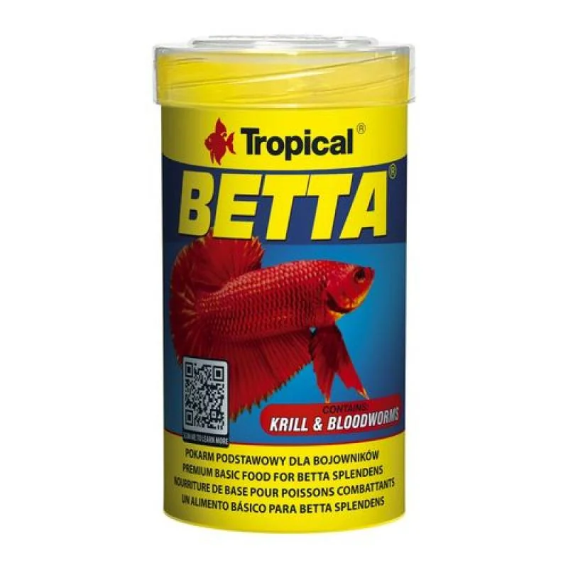 Tropical Betta 100ml/25g základní krmivo pro bojovnice 