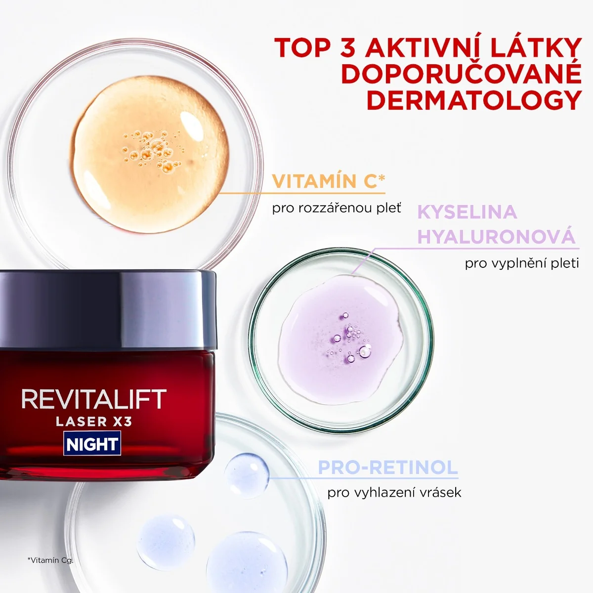 Loréal Paris Revitalift Laser X3 noční krém 50 ml