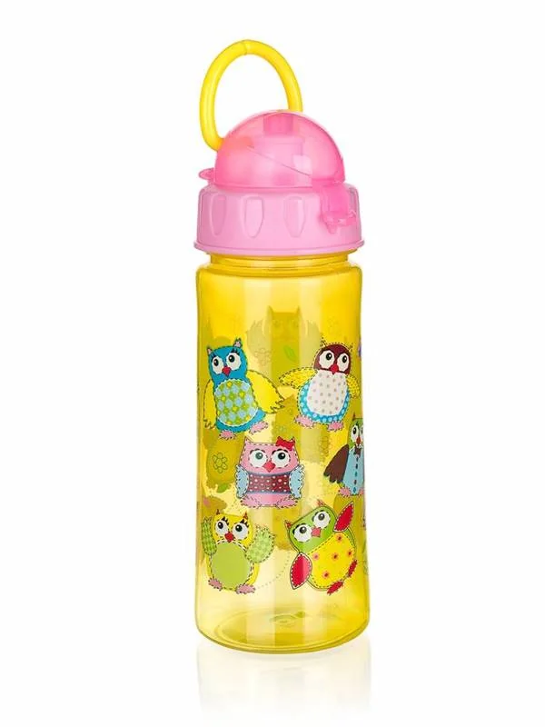 Banquet Láhev plastová Owls 500 ml Pink