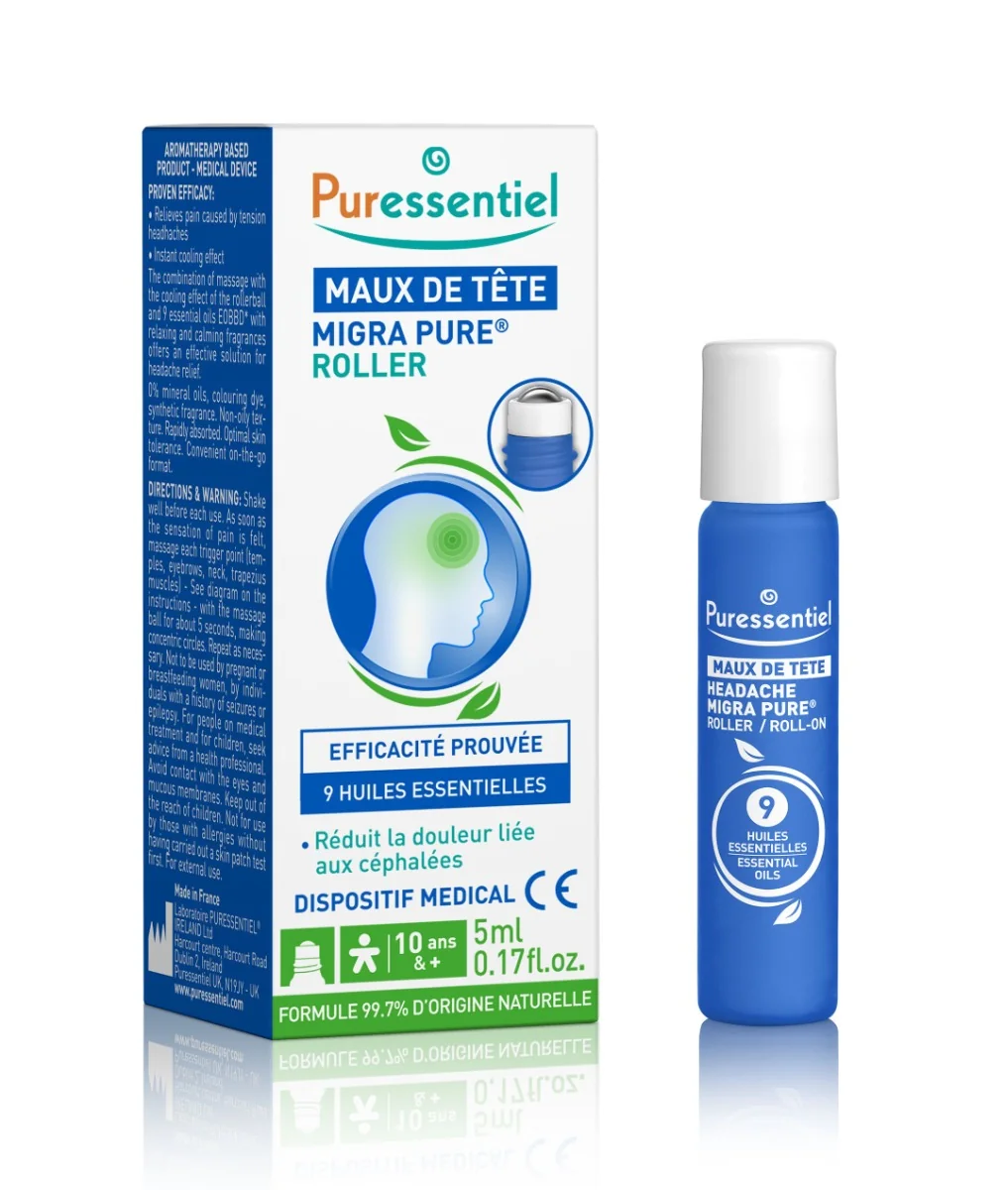 PURESSENTIEL Roll-on proti bolesti hlavy 5 ml