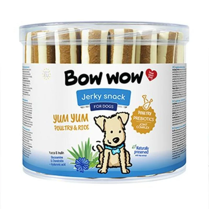 BOW WOW Yum Yum Drůbeží a Rýže 12cm 1ks 