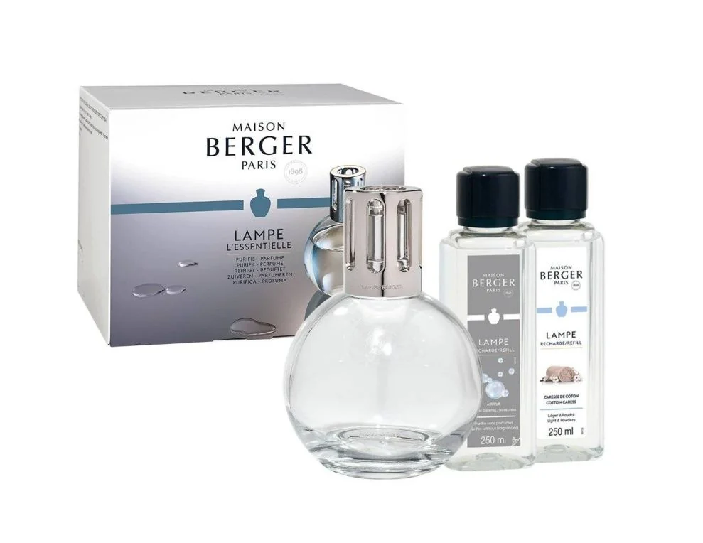 Maison Berger Paris Essentiele Katalytická lampa + náplň Bavlněná péče a Neutral 2x250 ml